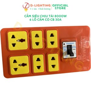 Ổ cắm điện Vinamax 8000w có CB