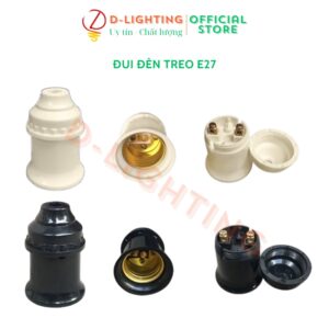 Đuôi đèn kín nước trắng-đen